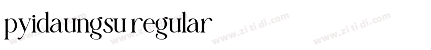 pyidaungsu regular字体转换